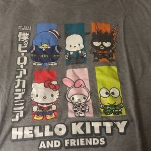 MHA x Hello Kitty Mashup t shirt